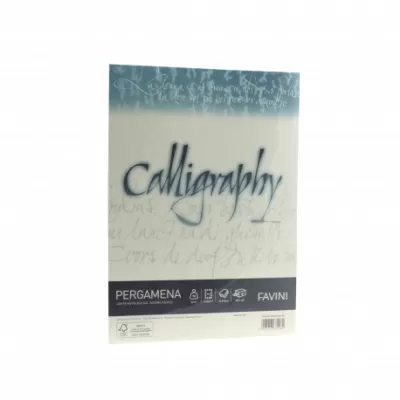 Hârtie caligrafică 90g/mp A4 20 coli NATUR FAVINI PERGAMENA-img