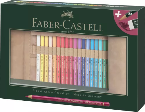 21-Rollup-30-creioane-colorate-polychromos-+-3-cr-castell-9000-fabe