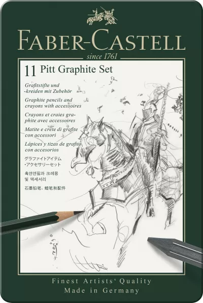 Set pitt monochrome grafit 11 buc Faber-Castell-img