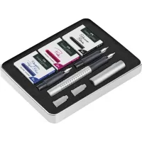 Set stilou caligrafic grip 2011 argintiu Faber-Castell-1-IMG-slider-mobile