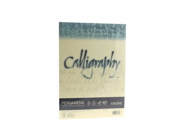 Hârtie caligrafică 190g/mp A4 20 coli CREM FAVINI PERGAMENA-1-IMG-slider