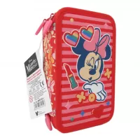 Penar fete cu 3 fermoare, neechipat, rosu, Minnie Mouse Oops Pigna-2-IMG-slider-mobile