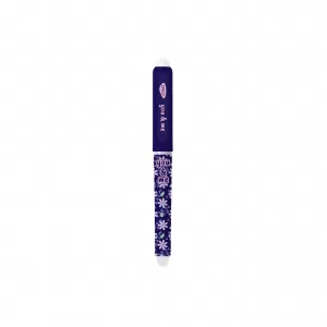 Stilou cu radiera You and Me Daco, mov, imprimeu floral ST300M-2-IMG-nav