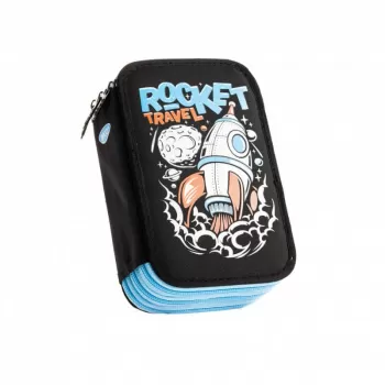 Penar 3 compartimente baieti, echipat cu 46 de piese, Rocket Daco PE3029E-2