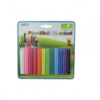 Plastilina 12 culori ECADA-1