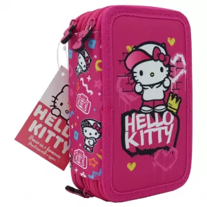 Penar fete cu 3 fermoare, neechipat Hello Kitty roz Pigna-1-IMG-nav