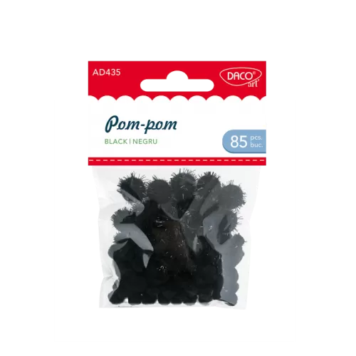 12-Accesorii-craft-~-Pom~pom-Negru-Daco-AD435