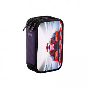 Penar echipat baieti, 3 compartimente, 46 piese, imprimeu masina curse Daco PE3004E-1-IMG-nav