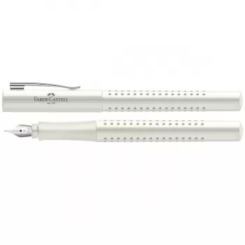 Stilou Faber-Castell grip 2010 alb cocos, penita B-3