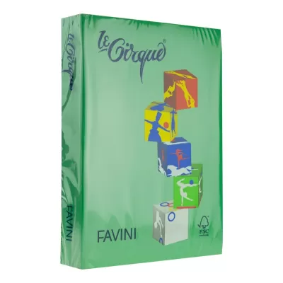 Carton colorat A4, verde padure, 250 coli, 160 g/mp, 207 Favini-img