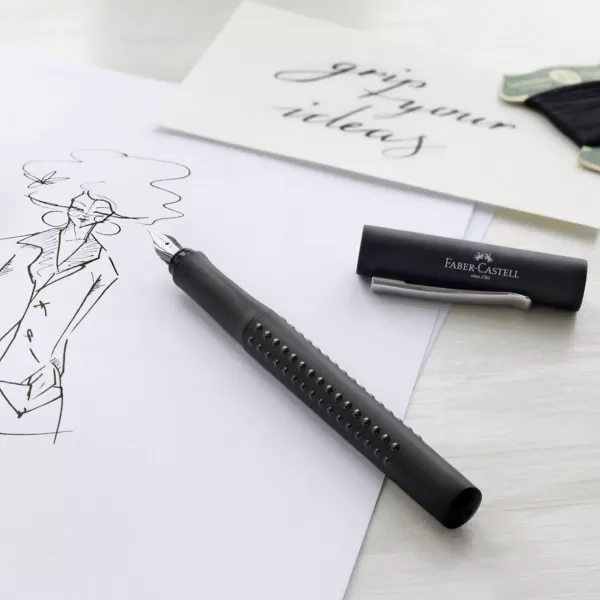 Stilou Faber-Castell grip 2011 negru, penita M-3-IMG-slider