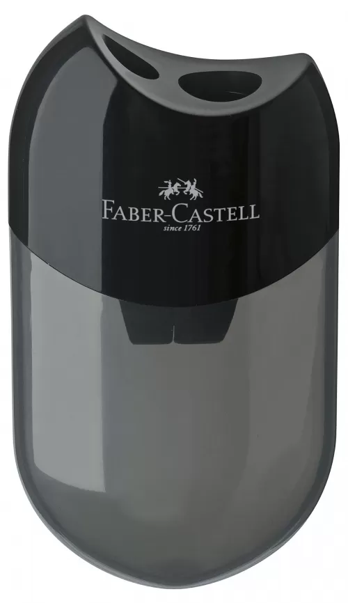 6-Ascutitoare-plastic-dubla-cu-container-neagra-Faber~Castell