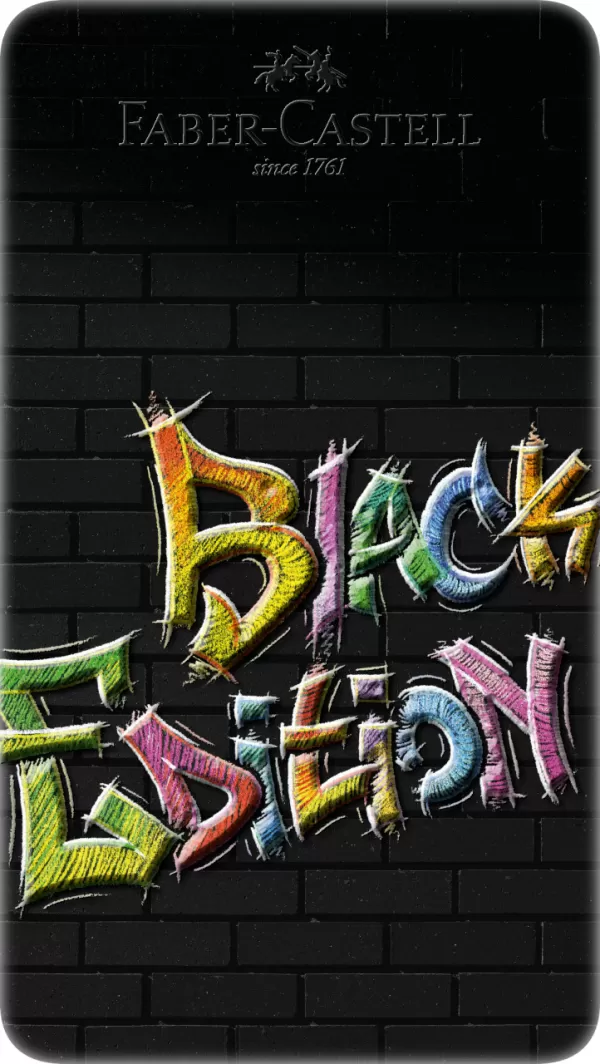 Creioane colorate 12 culori black edition cutie metal Faber-Castell-2-IMG-slider