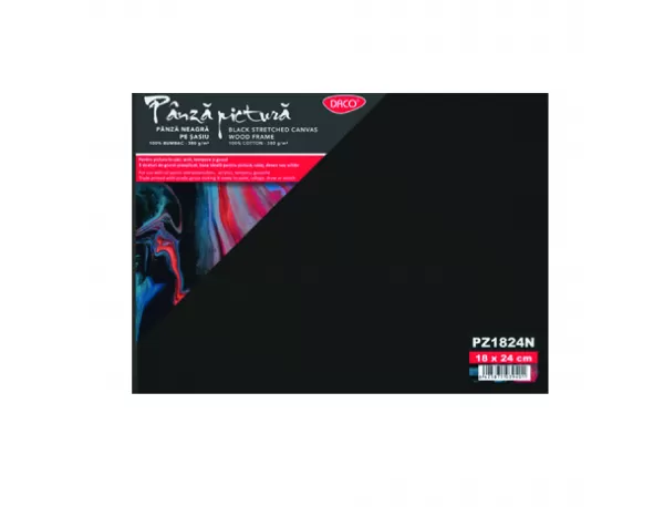 Panza pictura neagra pe sasiu 18x24 cm Daco-3-IMG-slider