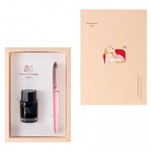 Stilou Picasso metalic roz cu calimara 656RZ-1-IMG-nav