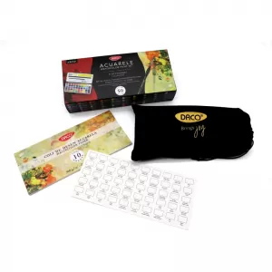 Acuarele 50 culori tip pastila in cutie metalica Daco AR050-2-IMG-nav