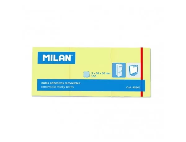 Bloc notes adeziv 3 x 38 x 50 galben pal MILAN-1-IMG-slider
