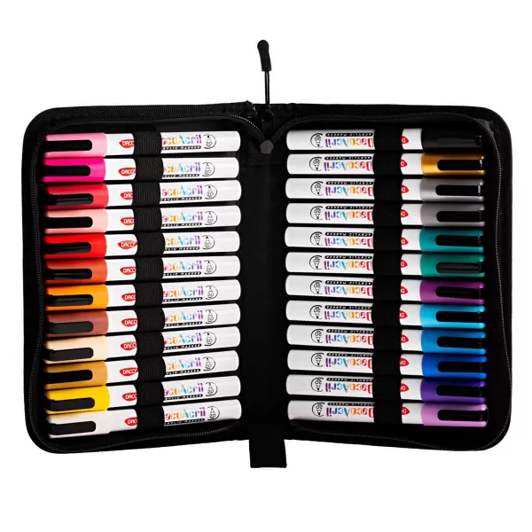 Carioci acrilice 24 culori in mapa tip penar Daco MK503/24-1-IMG-slider