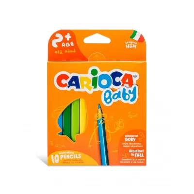 Creioane colorate 10 culori CARIOCA Baby-img