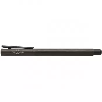Stilou Faber-Castell Neo slim aluminium negru, penita M-4