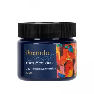 Acuarele acrilice 100 ml - Albastru ftalocianin - Finenolo Deli-1-IMG-nav
