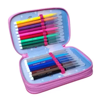 Penar 3 compartimente fete, echipat cu 46 de piese, Baby Deer Daco PE3025E-4