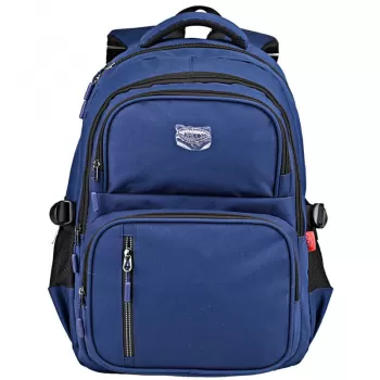 Ghiozdan baieti liceu, albastru, 5 compartimente, 47 cm Daco GH580A-1