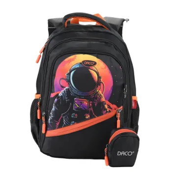 Ghiozdan clasa 0, imprimeu Astronaut, 38 cm Daco GH3519-1