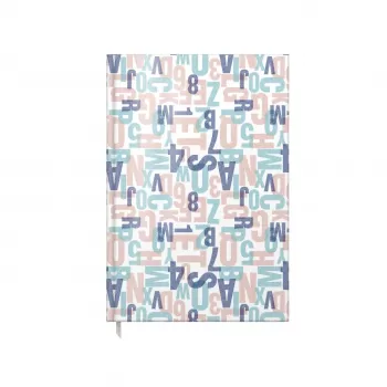 Agenda A5 nedatata, 208 pagini, Letters Puzzle-3