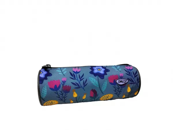 Penar rotund, 1 fermoar, albastru imprimeu floral Daco PE692-1-IMG-slider