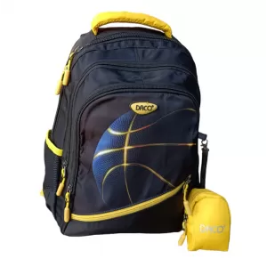 Ghiozdan scolar baieti, imprimeu minge baschet, clasa pregatitoare, 38 cm Daco GH377-2-IMG-nav