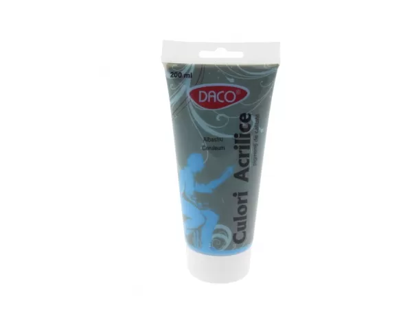 Culori acrilice 200 ml - Albastru Ceruleum - DACO CU3200AC-1-IMG-slider