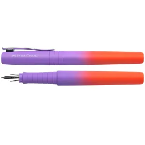 Stilou Faber-Castell Poly Pen,  mov-portocaliu, penita M-2-IMG-nav