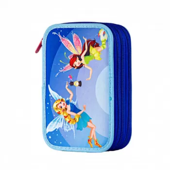 Penar fetite cu 3 fermoare, echipat cu 46 piese, zane Daco PE3036E-1