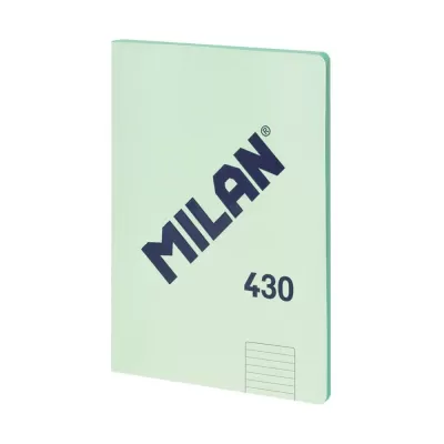 Caiet studentesc premium Milan, 48 file, hartie 95g/mp, dictando, coperta verde-img