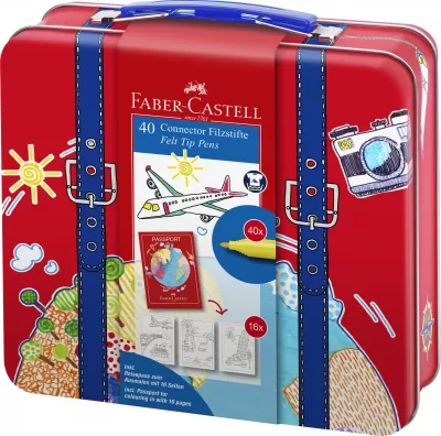 Carioca 40 culori connector valiza Faber-Castell-img