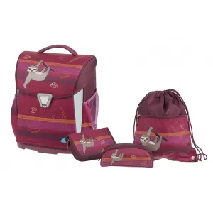 Ghiozdan scolar fete rosu Lazy Lewis + penar, etui, sac sport SCHNEIDERS-1-IMG-nav