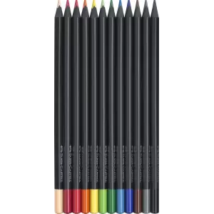 Creioane colorate 12 culori black edition Faber-Castell-3-IMG-nav