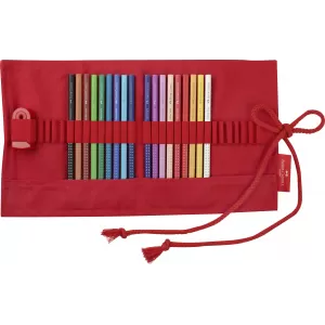 Creioane colorate Faber-Castell, 18 culori Grip cu ascutitoare Sleeve in rollup-2-IMG-nav