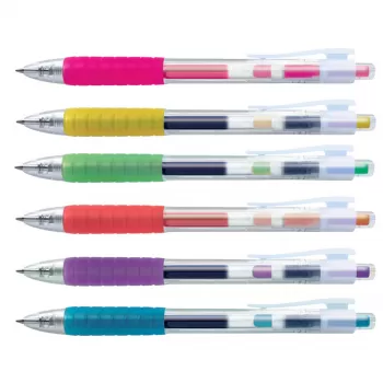 Set 6 buc pix cu gel 0.7mm fast gel Faber-Castell-2