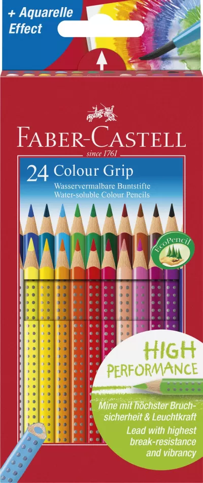 Creioane colorate 24 culori grip 2001 Faber-Castell-img