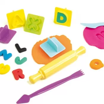 Plastilina 8 culori x 59 gr, plus forme Lots of Letters Milan-3