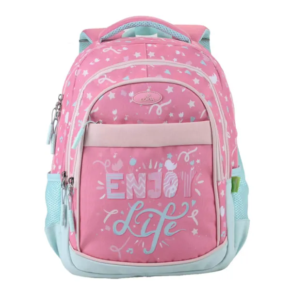 Ghiozdan 41 cm, clasele 0-2, roz Enjoy Life Ecada 614008-1-IMG-slider