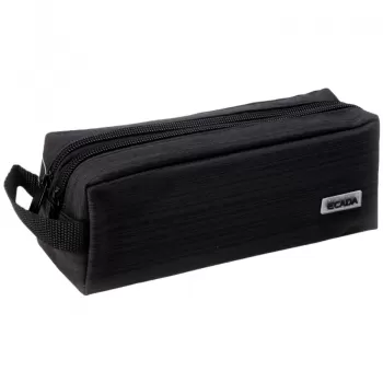 Penar tip borseta, 2 fermoare, neagra, Ecada 78663-1