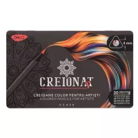 Creioane colorate bicolore in cutie metalica, set 30 Daco CC430-2-IMG-slider-mobile