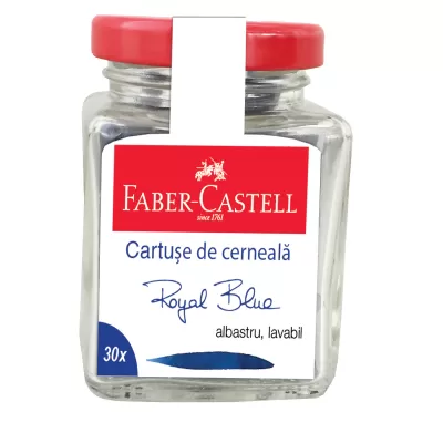 Cartuse cerneala mici albastre 30 buc/borcan Faber-Castell-img