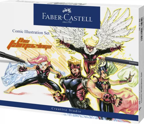 15-Set-comic-illustration-15-piese-Faber~Castell