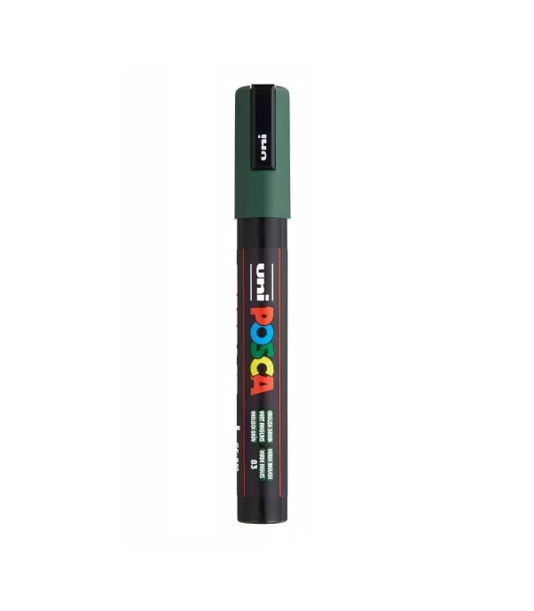 Posca marker UNI verde inchis - English Green, varf mediu 1.8-2.5 mm PC-5M-3-IMG-slider