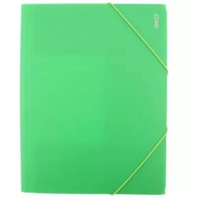 Mapa plastic cu elastic verde deschis Daco MP250VD-img