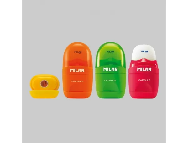 Ascuţitoare cu radieră și rezervor pentru deșeuri FLUO Milan-1-IMG-slider